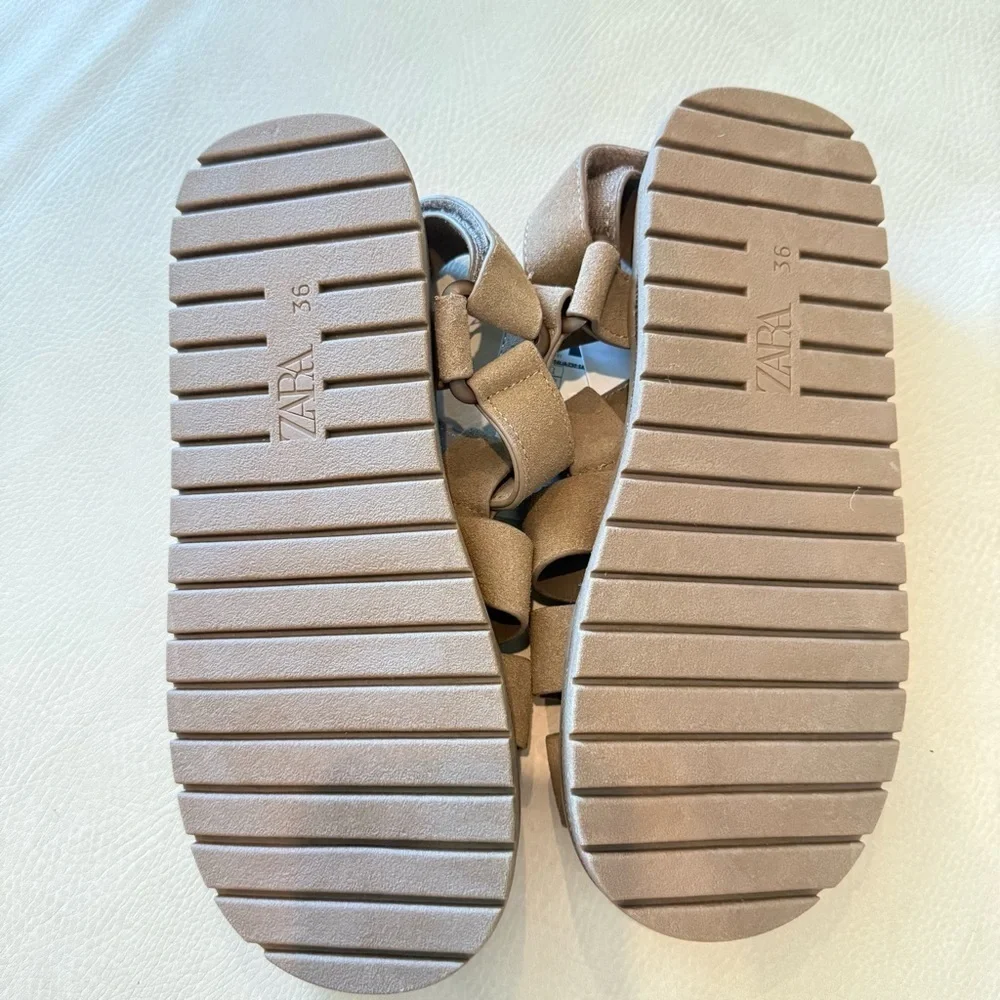 Zara leather fisherman sandals